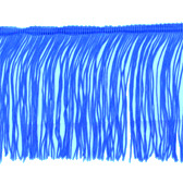 Vágott végű rojt 10 cm hosszú - AZZURRO